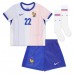 Maglie da calcio Francia Theo Hernandez #22 Seconda Maglia Bambino Europei 2024 Manica Corta (+ Pantaloni corti)